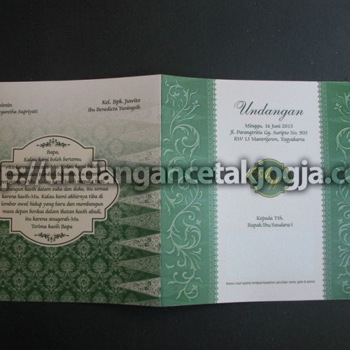 Undangan Pernikahan Batik Jawa